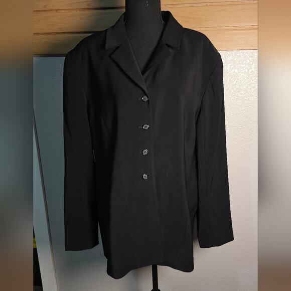 Vintage Black Blazer by Jacqueline Ferrar. Size 18 - Picture 5 of 6